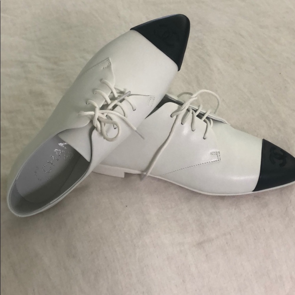 White shoes.